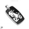 316L Stainless Steel Zodiac Pendant. "Capricorn"