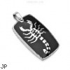 316L Stainless Steel Zodiac Pendant. "Scorpio"