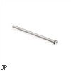 316L Surgical stainless steel customizable nose stud with 2mm clear gem, Gauge:20