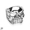 316L Surgical Stainless Steel Large Skull Ring