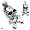 316L Surgical Stainless Steel Small Cross Bone Pendant