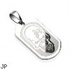 316L Surgical Steel Skull Engraved Pendant