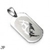316L Surgical Steel Tribal Engraved Pendant