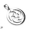 316L Surgical Steel Whirl Wind Pendant