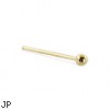 9K Yellow Gold Nose Stud With 1.5Mm Ball