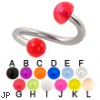 Acrylic ball and half ball twister, 12 ga