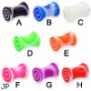 Acrylic spiral plug, 4 ga