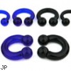 Acrylic UV Circular (Horseshoe) Barbell with 5/8" Diameter