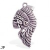 Alloy indian skull pendant