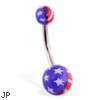 American Pride Logo Belly Ring