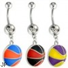 Basketball Navel Ring