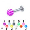 Beach ball labret, 12 ga