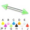 Beach cone straight barbell, 12 ga