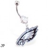 Belly Ring with official licensed NFL charm, Philadelphia Eagles