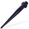 Black acrylic taper, 2 ga