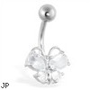 Butterfly belly ring