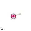 Canadian flag nose bone, 22 ga