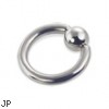 Captive bead ring, 10 ga