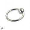 Captive bead ring, 14 ga