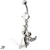 Christmas Angel Belly Button Ring