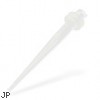 Clear transparent acrylic taper, 8 ga