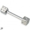 Dice straight barbell, 12 ga