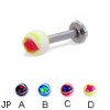 Eye ball labret, 12 ga