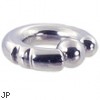 Fancy 2 notch captive bead ring, 2 ga