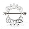 Fancy Nipple Ring, 14 Gauge