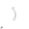 Flexible Eyebrow Piercing Retainer, 16 Ga Or 18 Ga