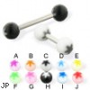 Flower ball straight barbell, 14 ga