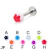 Flower half ball labret, 14 ga