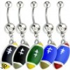 Football Belly Ring