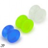 Glow in the Dark acrylic saddle plug, 0 ga
