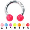 Glow-in-the-dark circular barbell, 12 ga