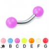 Glow-in-the-dark curved barbell, 12 ga