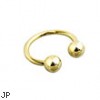 Gold Tone circular barbell, 16 ga