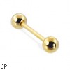 Gold Tone straight barbell