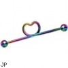 Industrial Barbell With Heart, 14Ga