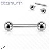 Internally Threaded Grade 23 Solid Titanium Barbells