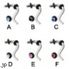 Jeweled curved taper, 8 ga