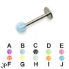 Labret with beach ball, 16 ga