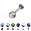Labret with cat eye ball, 14 ga