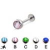 Labret with cat eye ball, 16 ga