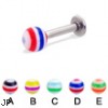 Labret with circle ball, 12 ga