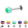 Labret with circle ball, 14 ga