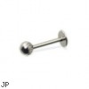 Labret with notched ball, 16 ga