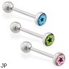 Layered Star Logo tongue ring, 14 ga