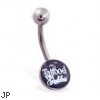 Logo belly button ring "Tattooed Goddess"
