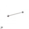 Long barbell (industrial barbell) with ball-cones , 16 ga